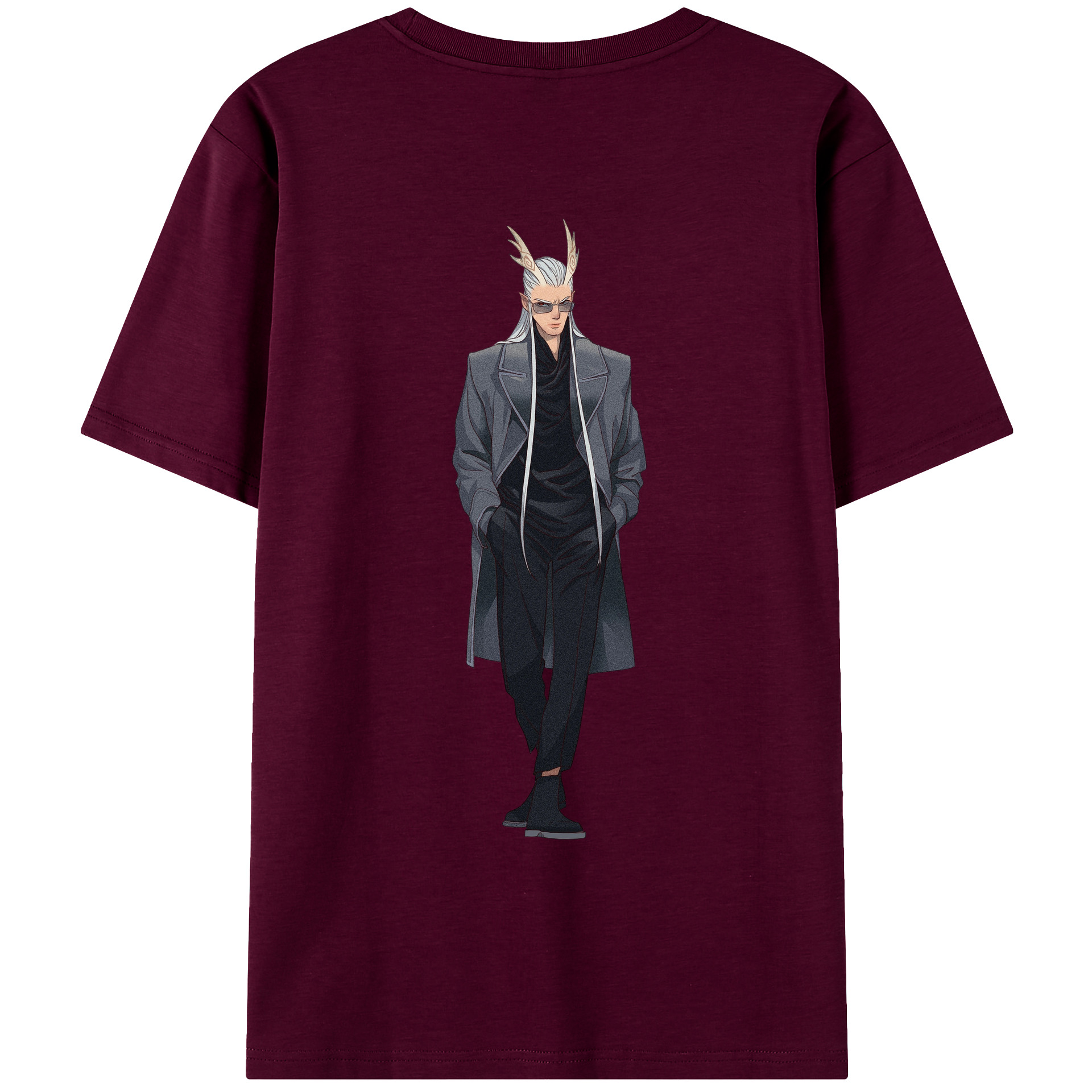 （画像用） Ne Zha 2 ナタ 魔童の大暴れ レディース半袖Tシャツ(バックプリント)